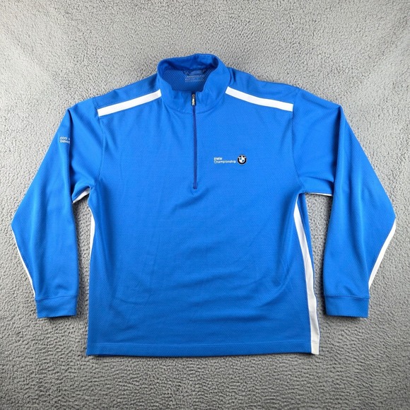 Nike Other - Nike Golf Pullover Men L Blue Cog Hill BMW Championship 1/4 Zip Tour Performance